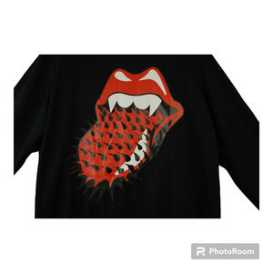 The Rolling Stones Black Sweatshirt with Red Graphic